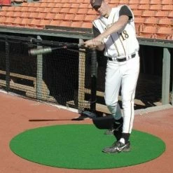 [ 3 ] Sports Turf 4’ On Deck Circle – Green/Clay (Pair)