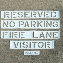 [ 8 ] Traffic Control Parking Lot Stencils