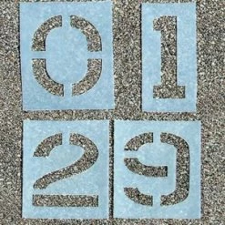 [ 7 ] 0-9 NUMBER STENCILS
