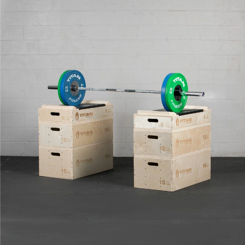 Stackable Wood Jerk Blocks With Silencer Pad - Image 3