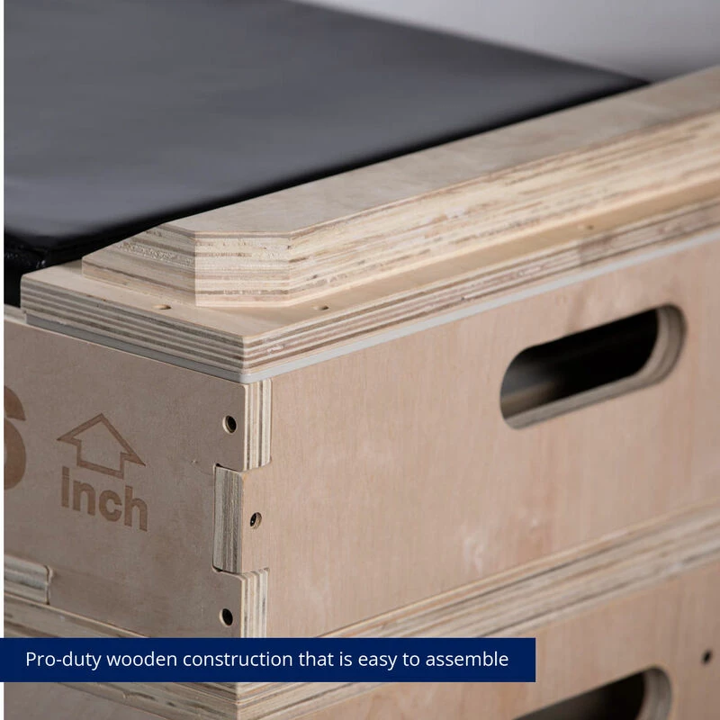 Stackable Wood Jerk Blocks With Silencer Pad - Image 6