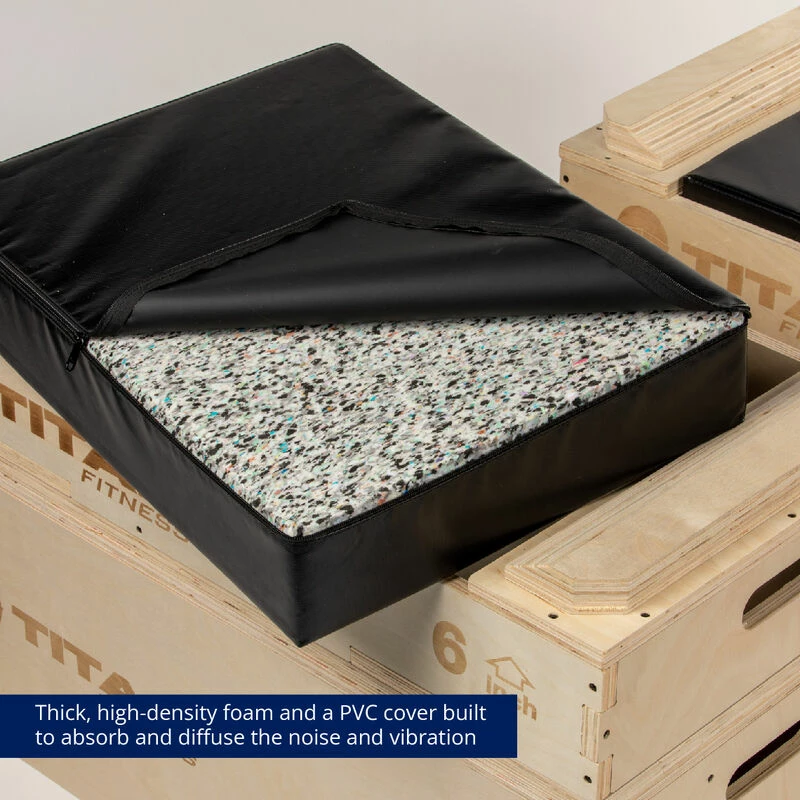 Stackable Wood Jerk Blocks With Silencer Pad - Image 8